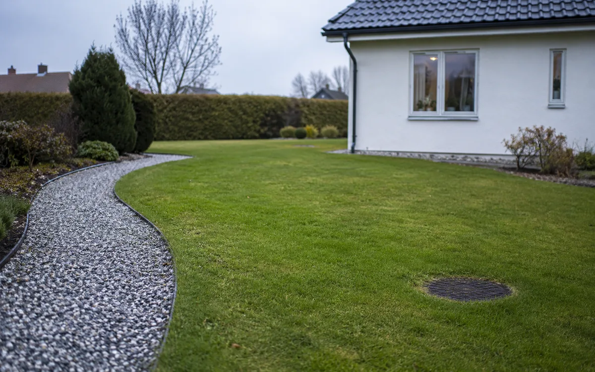 Gård där ledningens läge är okänt